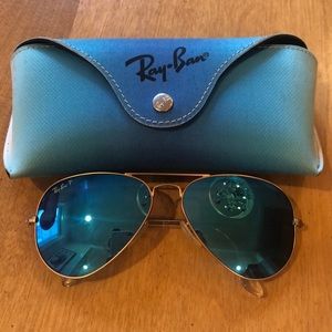 Blue tinted Ray bans